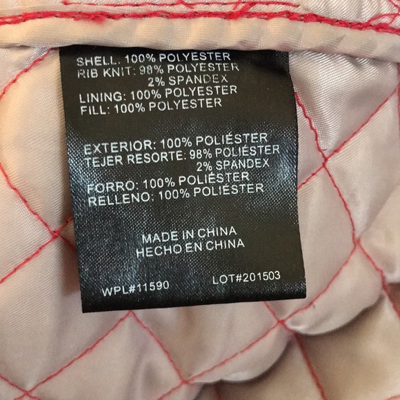 Weatherproof Quilted Red Jacket Size Medium - Picture 10 of 13